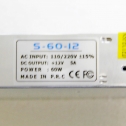      220V-12V 5A 60W IP20