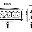   KD-1918 (18W/6*3W Epistar/159,8*63*45,2 IP68 10-30V DC) .