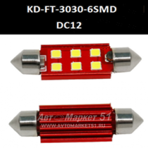    36 FT3030-6SMD CANBUS White 12/24V KD