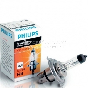  PHILIPS H4 (60/55W)+30%  PREMIUM Vision 12342PRC1