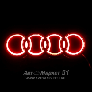   3D New AUDI 18x5,8. Red