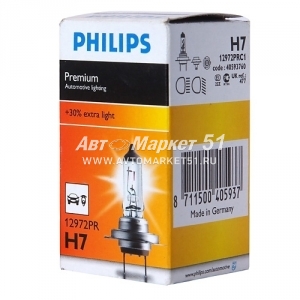  PHILIPS 7 (55W)+30%  PREMIUM 12972PR1