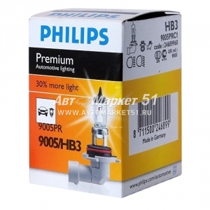  PHILIPS HB3 (65W)+30% 20d  PREMIUM 9005PR